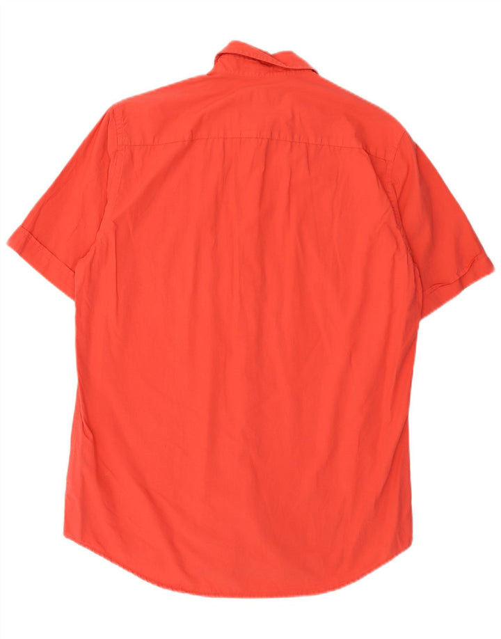 Camisa masculina Marlboro Classics manga curta regular fit médio laranja algodão