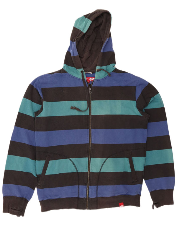 VANS Mens Zip Hoodie Sweater Medium Multicoloured Striped