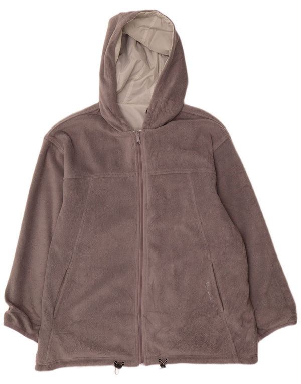 Jaqueta masculina de lã reversível com capuz Champion UK 44 2XL poliéster cinza