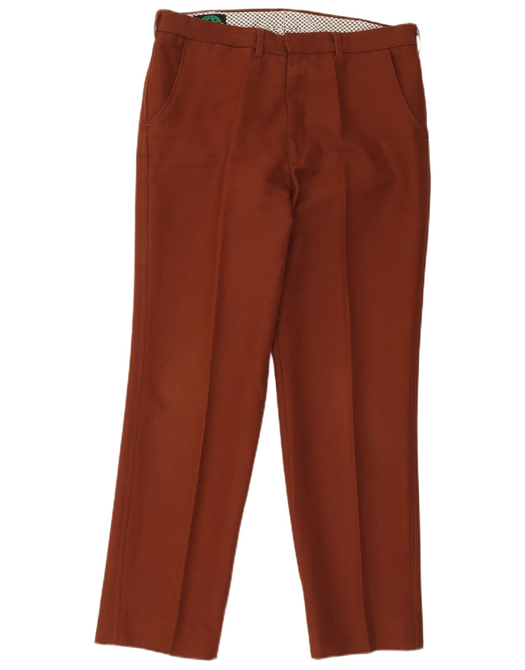 Calça Chino Masculina Trevira W32 L29 Marrom Poliéster
