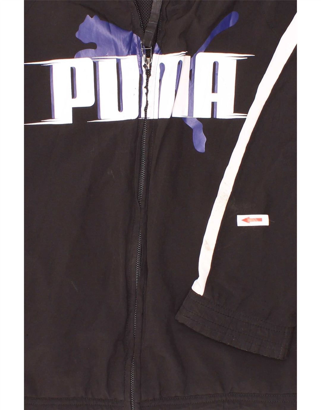 Jaqueta Puma Boys Graphic Tracksuit Top 9-10 Anos Preto Colorblock