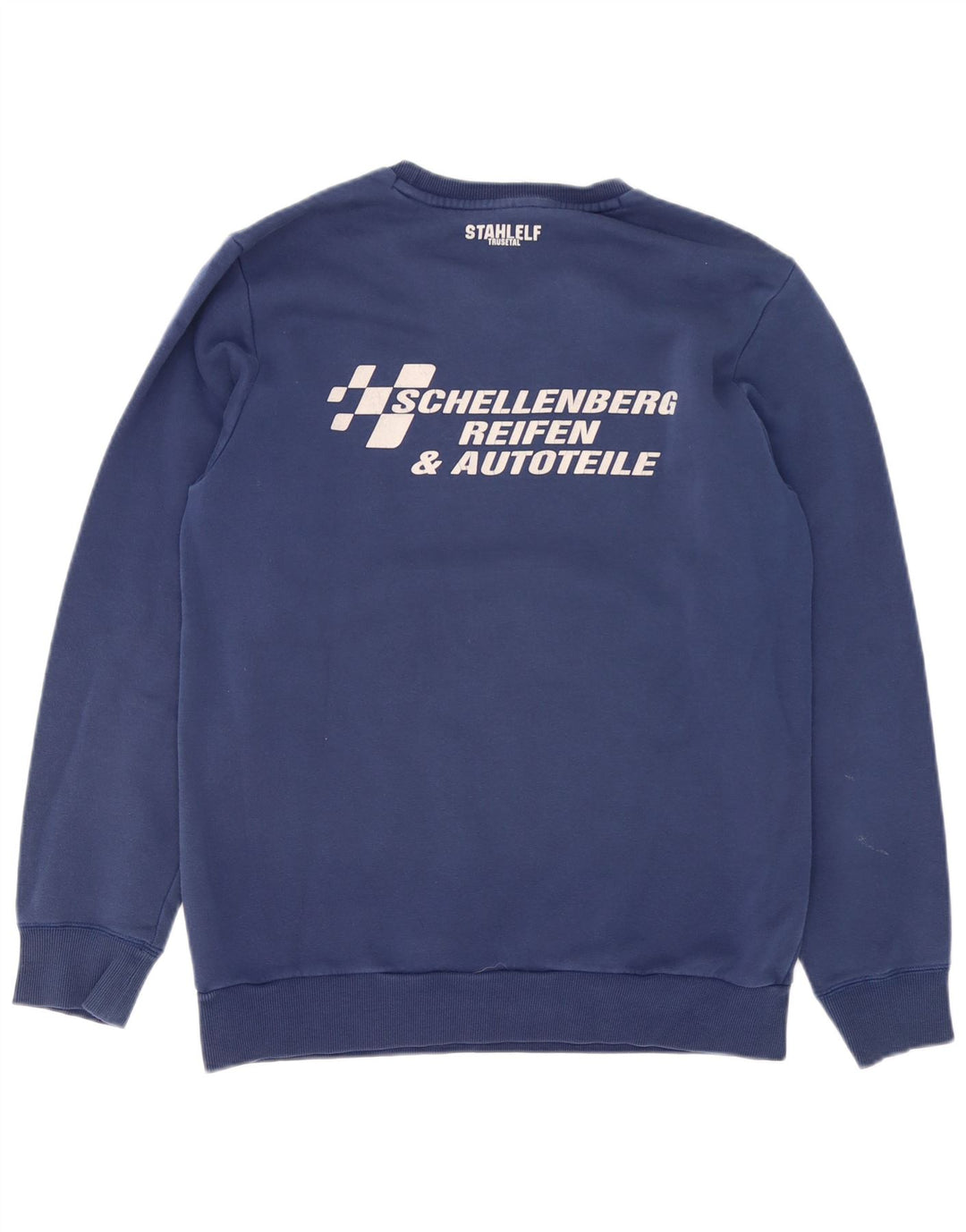 Adidas masculino gráfico moletom jumper médio azul marinho algodão