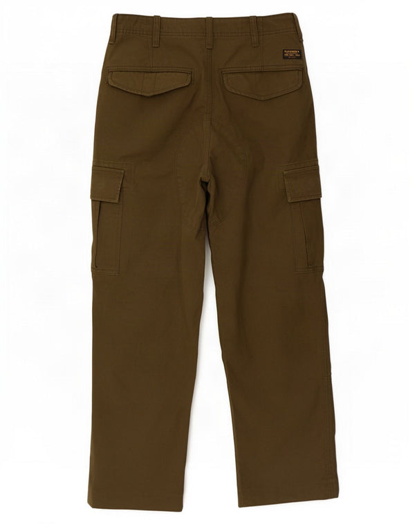 Calça cargo feminina Superdry com ajuste solto W28 L32 cáqui