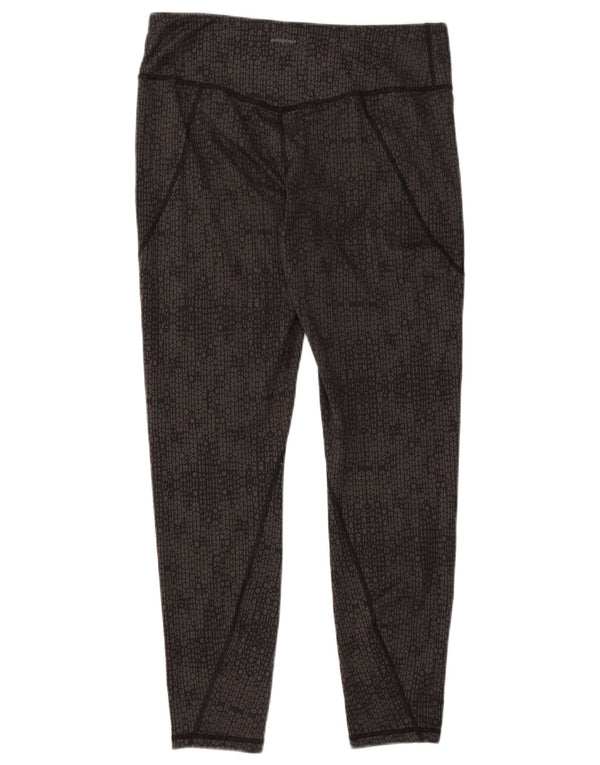 Leggings femininos Patagonia UK 14 poliéster geométrico cinza grande