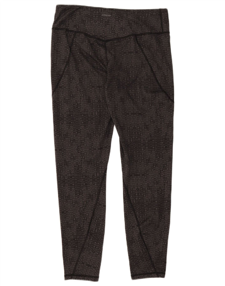 Leggings femininos Patagonia UK 14 poliéster geométrico cinza grande