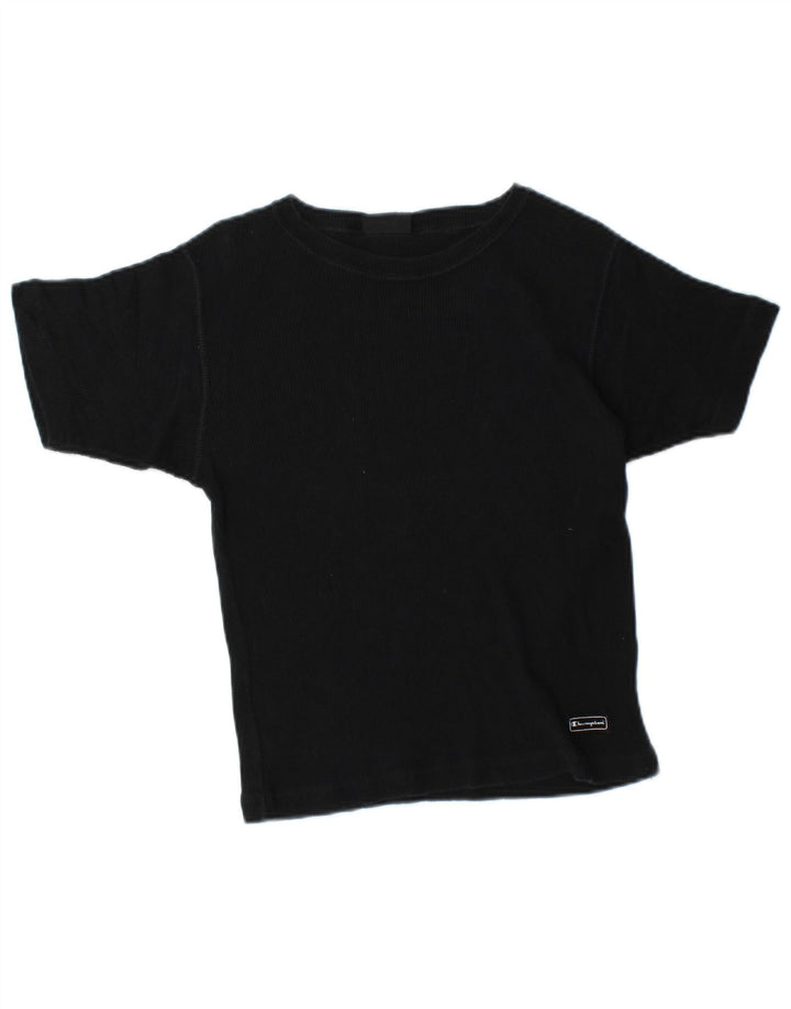 Camiseta feminina CHAMPION UK 12 algodão preto médio