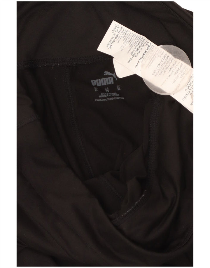 Calça de treino feminina PUMA Joggers UK 18 XL preto poliéster