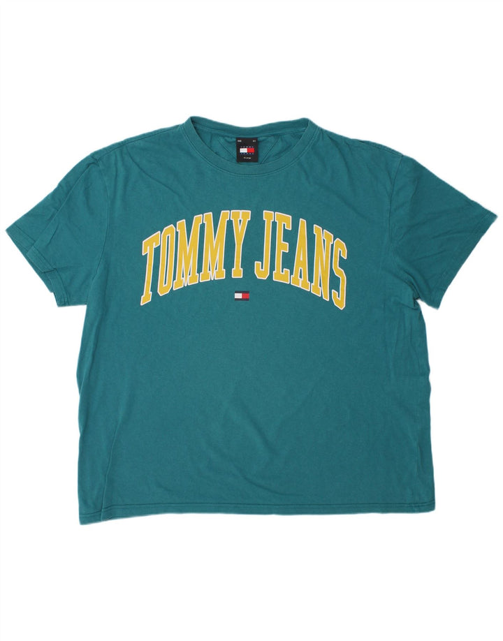 Tommy Hilfiger Camiseta masculina gráfica Top XL Azul