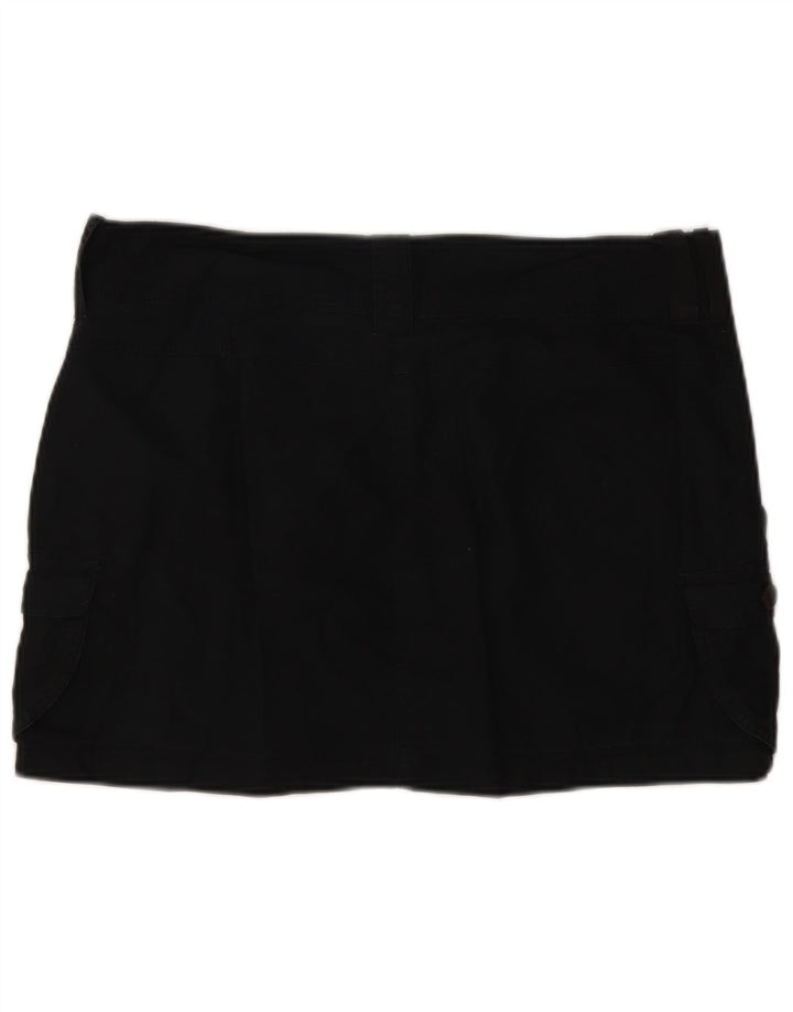 Mini saia cargo feminina Nike UK 14 grande W34 algodão preto