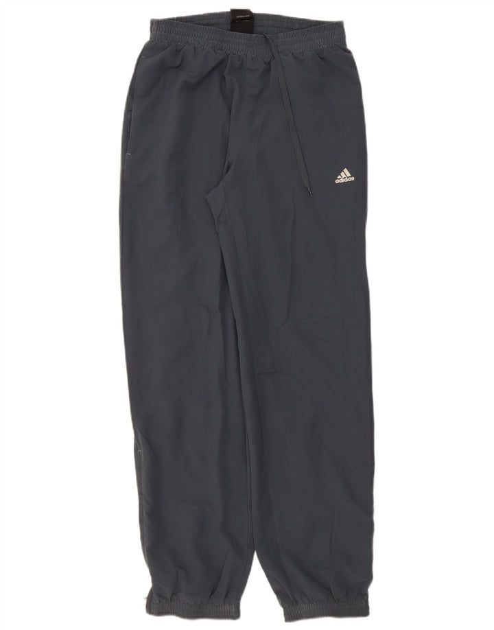 Adidas Mens Calças de treino Joggers Pequeno Poliéster Cinza
