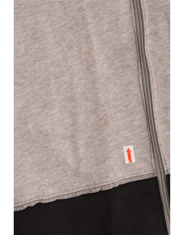 Suéter Nike masculino com capuz e zíper gráfico UK 39/41 médio preto colorblock