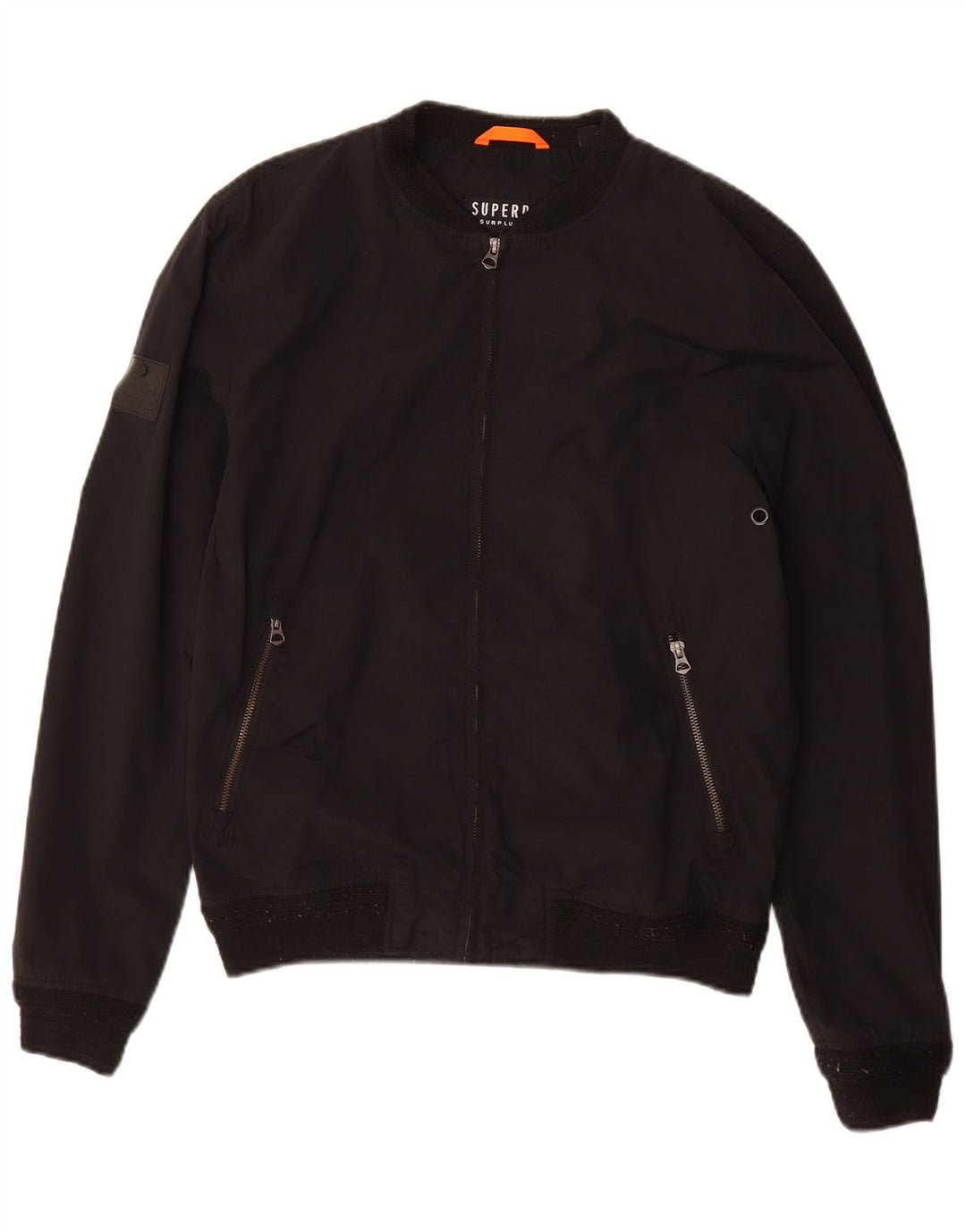 Jaqueta bomber masculina SUPERDRY UK 38 algodão preto médio