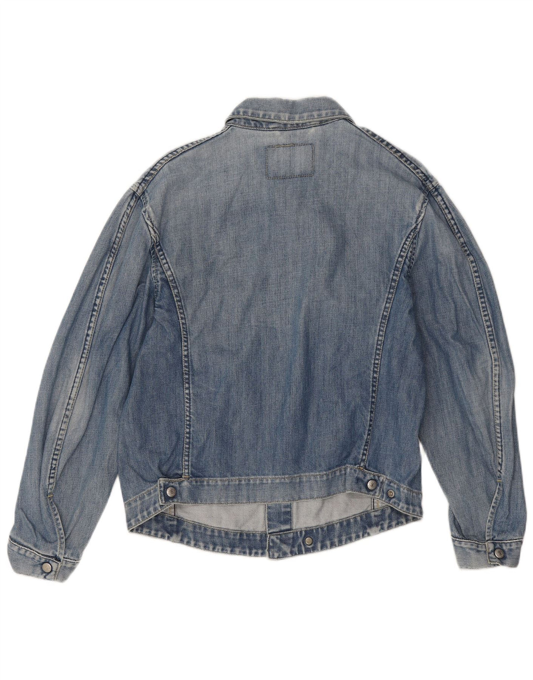 Jaqueta jeans feminina Levi's Engineered UK 14 algodão azul médio