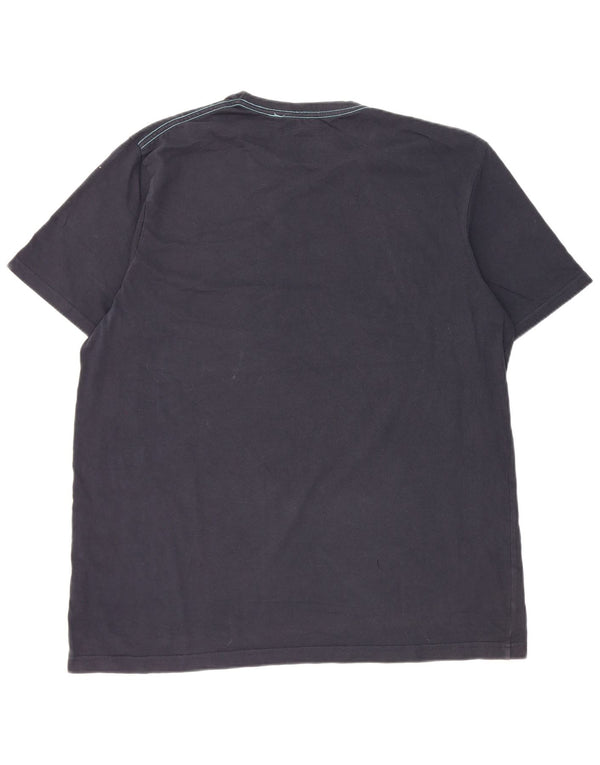 Camiseta gráfica masculina Mountain Warehouse Top XL algodão azul marinho