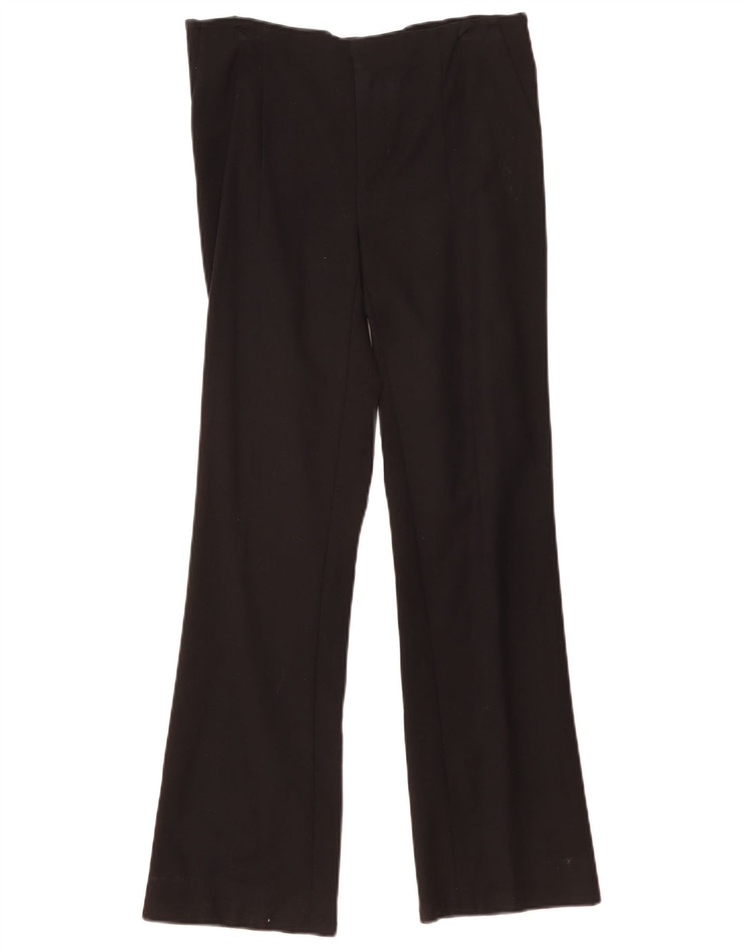 Zara Calça feminina casual bootcut médio W30 L30 algodão preto