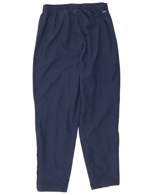Calça Adidas Climalite Feminina UK 14 Grande Azul Marinho Poliéster