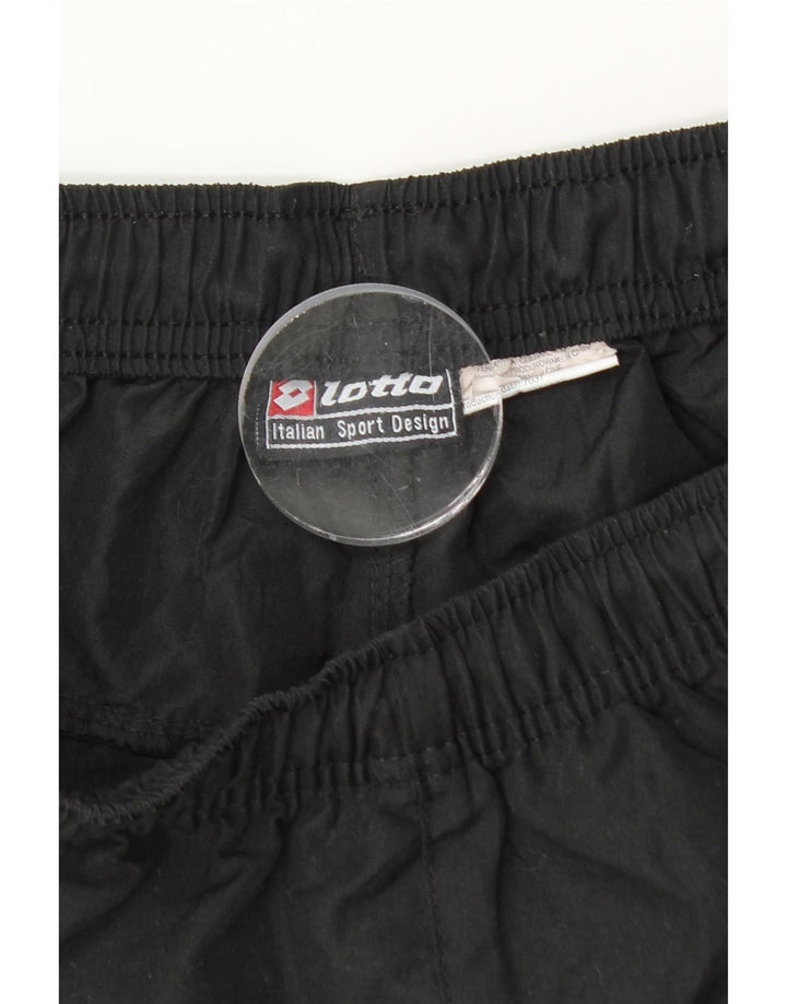 Shorts esportivos masculinos Lotto pequenos pretos
