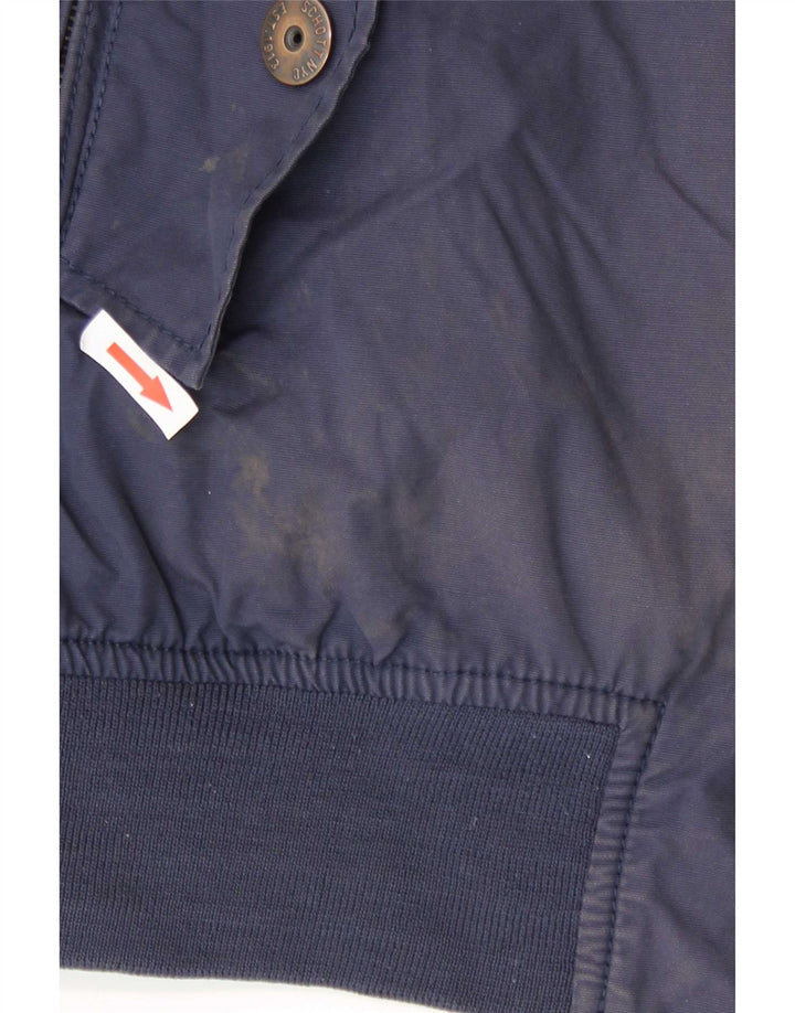 Jaqueta bomber masculina Schott UK 44 2XL algodão azul marinho