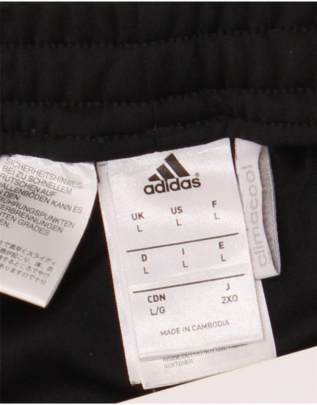 Calça Adidas Mens Climacool Treino Grande Poliéster Preto