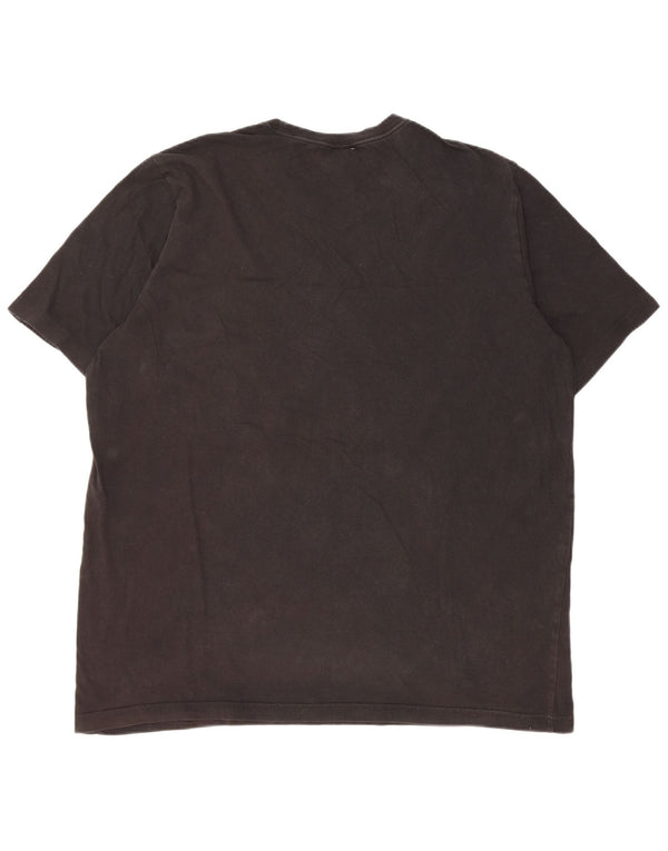 Adidas Mens Graphic T-Shirt Top XL Algodão Preto