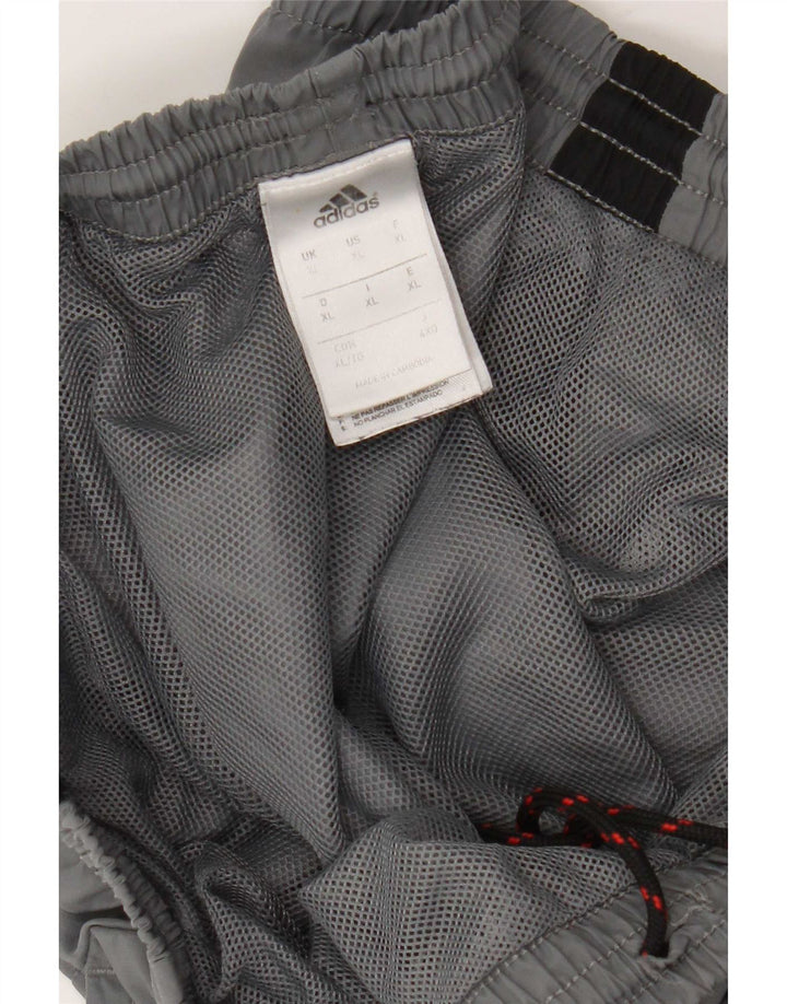 Calça de treino masculina Adidas Joggers XL cinza colorblock poliéster