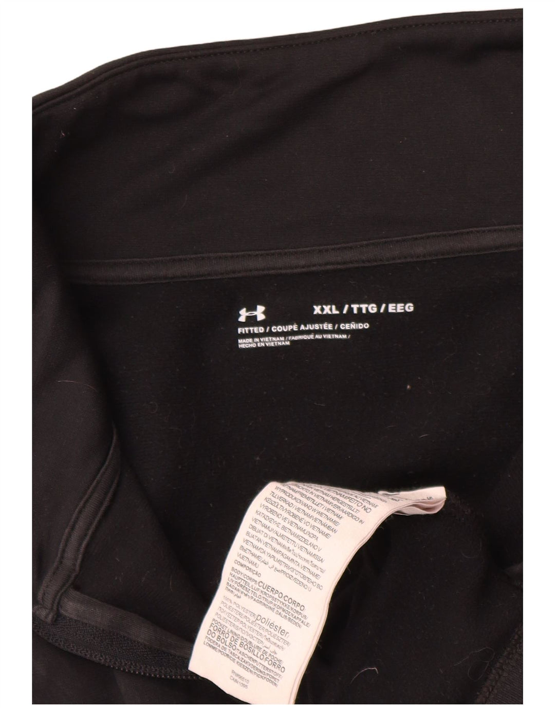 Under Armour Womens Tracksuit Top Jacket UK 20 2XL Preto Colorblock