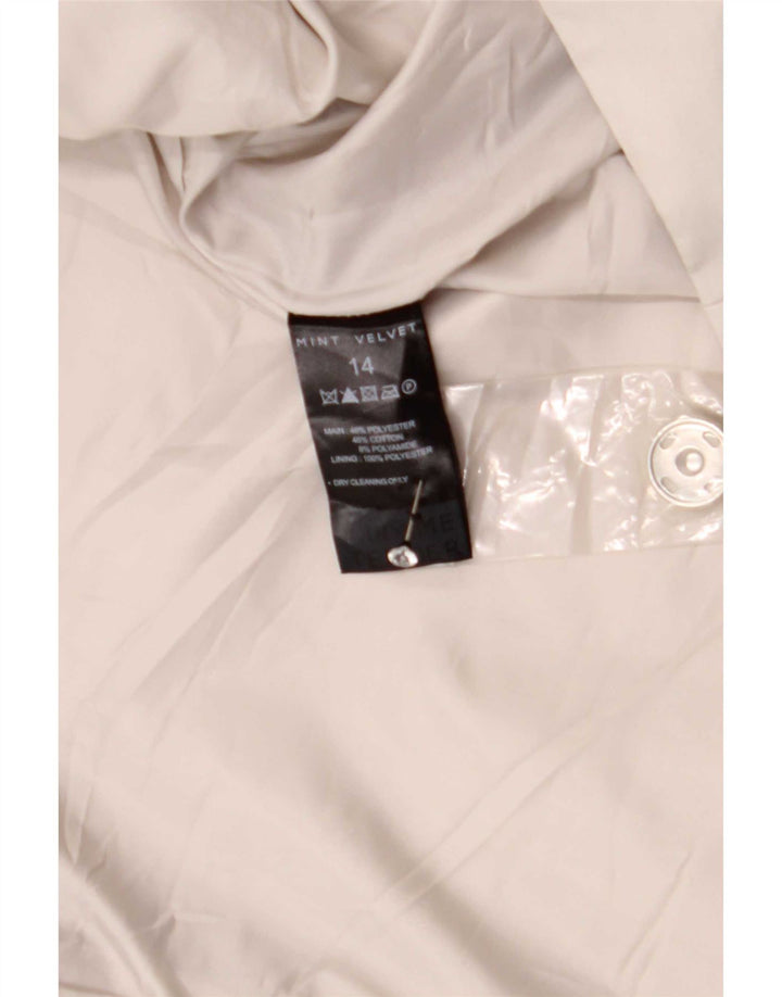 Sobretudo feminino MINT VELVET UK 14 poliéster cinza médio