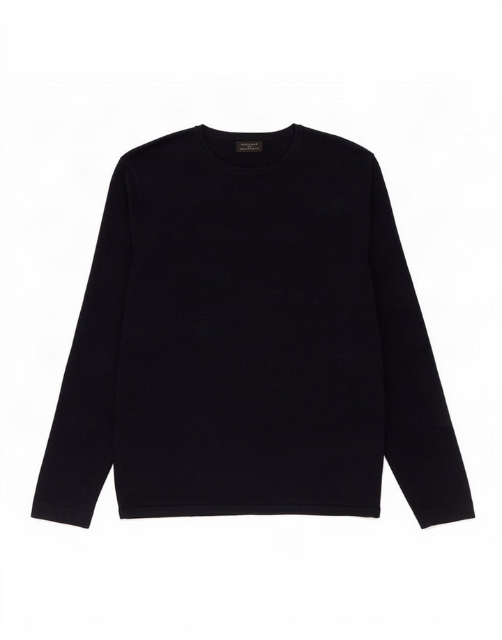 Zara Suéter masculino com gola canoa médio azul marinho