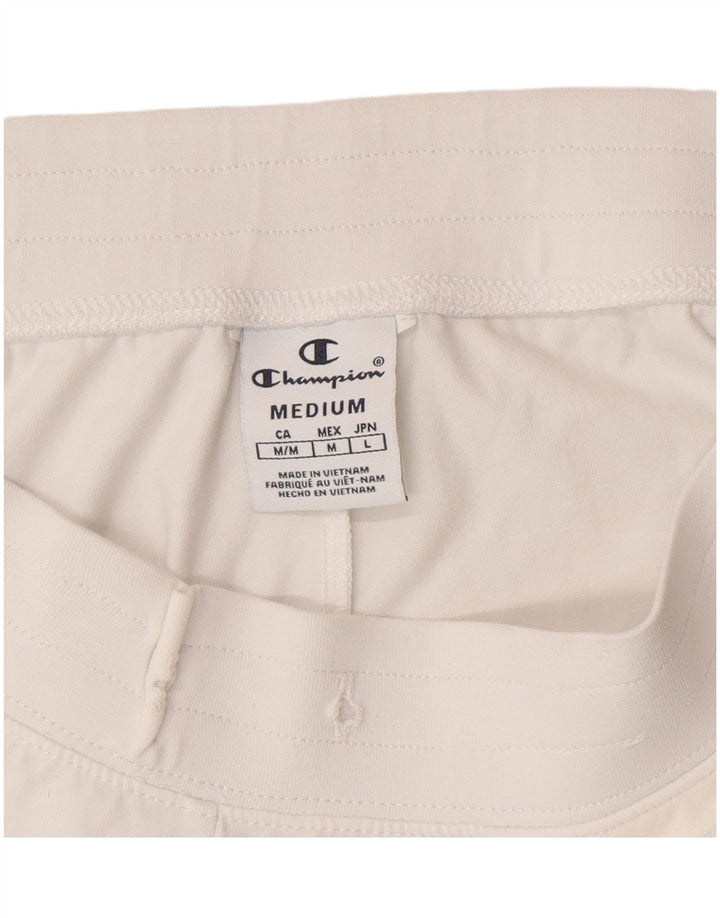 Shorts esportivos gráficos femininos Champion UK 12 médio branco