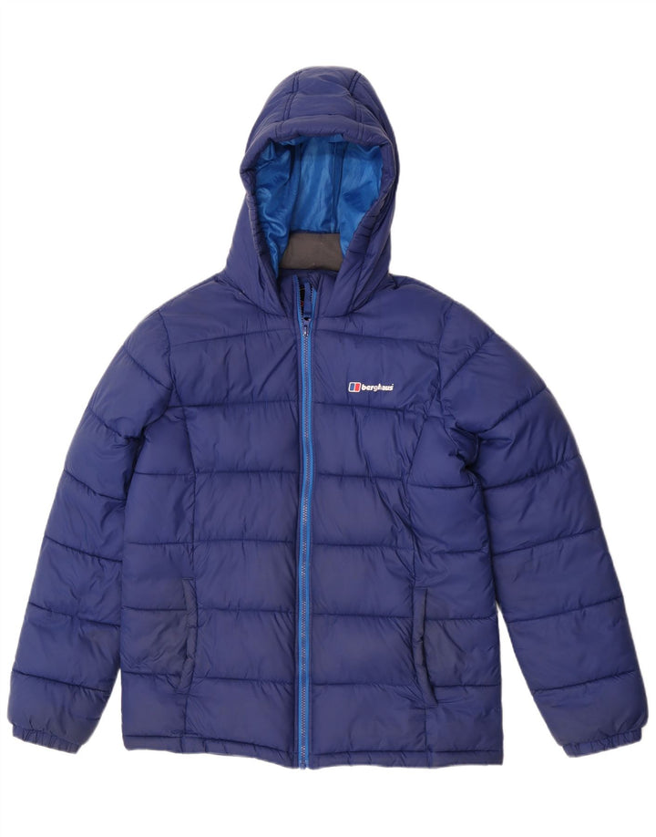 Jaqueta acolchoada com capuz Berghaus Boys 14-15 anos azul poliamida