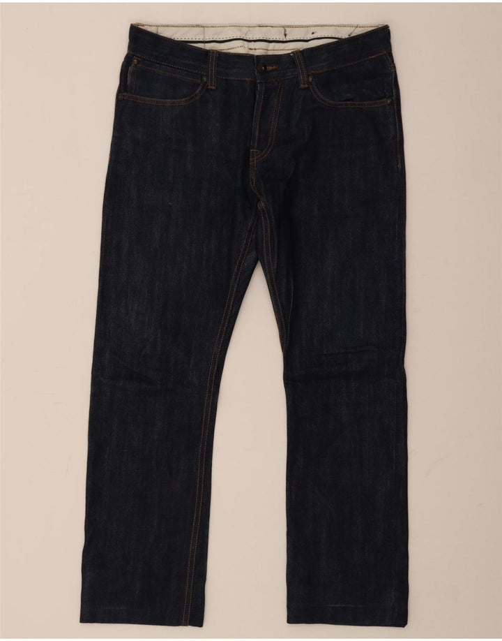 Jeans retos femininos French Connection W32 L27 algodão azul marinho
