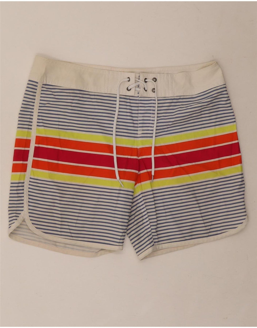 Shorts de banho masculino Roxy pequeno listrado multicolorido