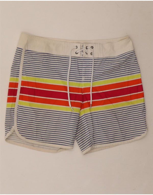 Shorts de banho masculino Roxy pequeno listrado multicolorido
