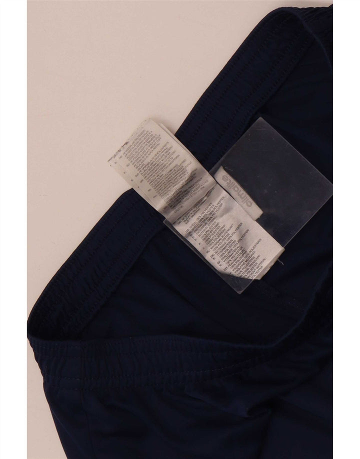 Shorts esportivos masculinos Adidas pequenos poliéster azul marinho