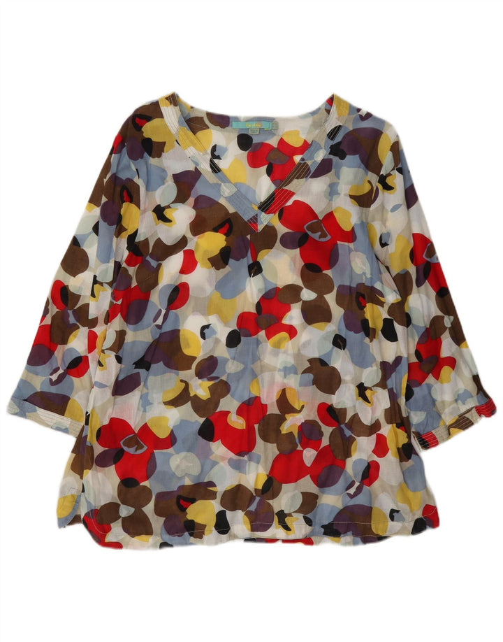 Pulôver feminino Boden transparente UK 18 XL multicolorido floral