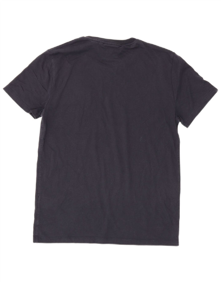 Camiseta masculina Superdry Top médio algodão azul marinho