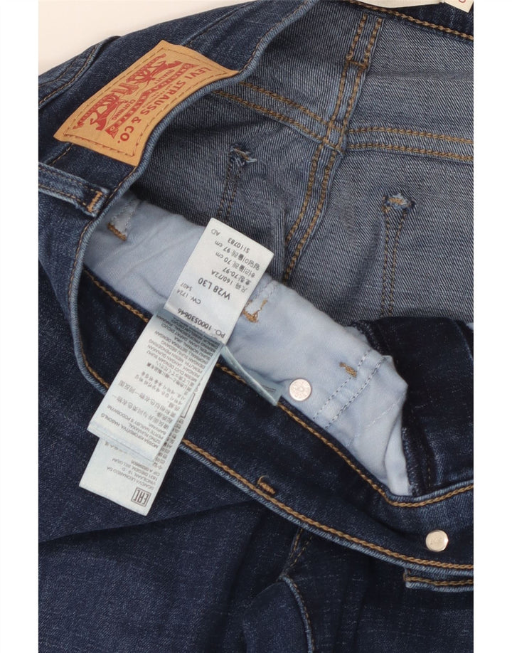 Calça jeans feminina Levi's 314 Shaping Straight W28 L27 azul algodão