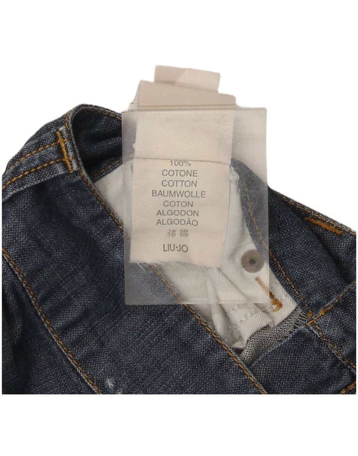 Liu Jo Shorts jeans feminino W28 algodão azul médio