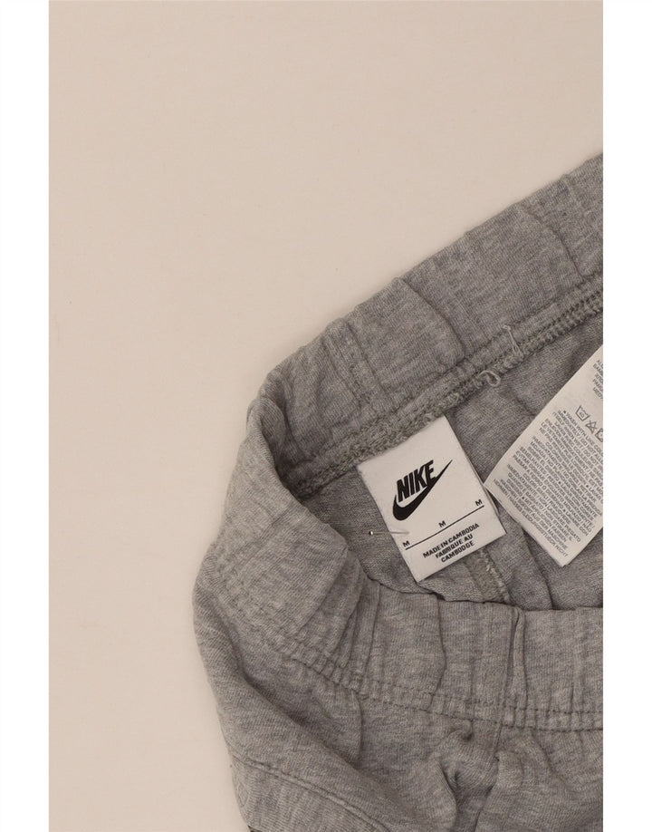 Shorts esportivos femininos Nike UK 12 algodão cinza médio