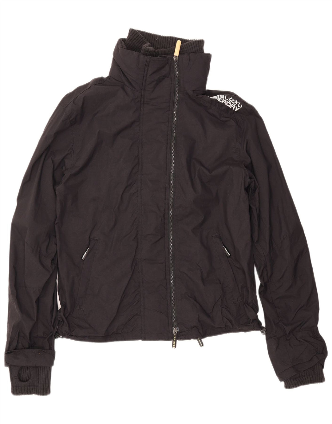 Jaqueta corta-vento feminina SUPERDRY UK 16 grande preta