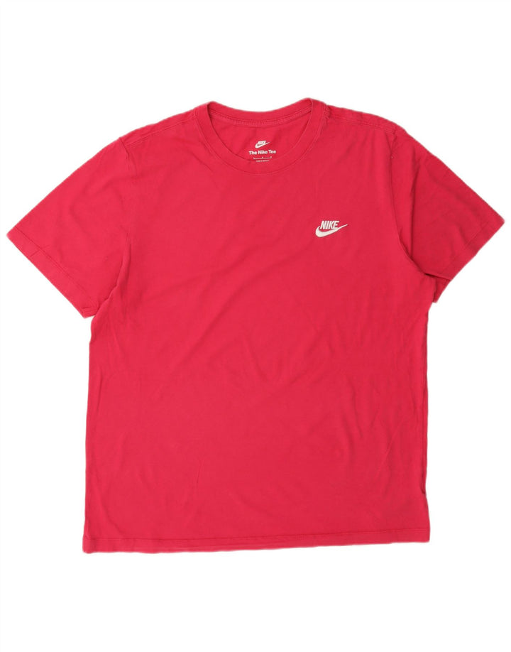 Camiseta feminina Nike grande algodão rosa