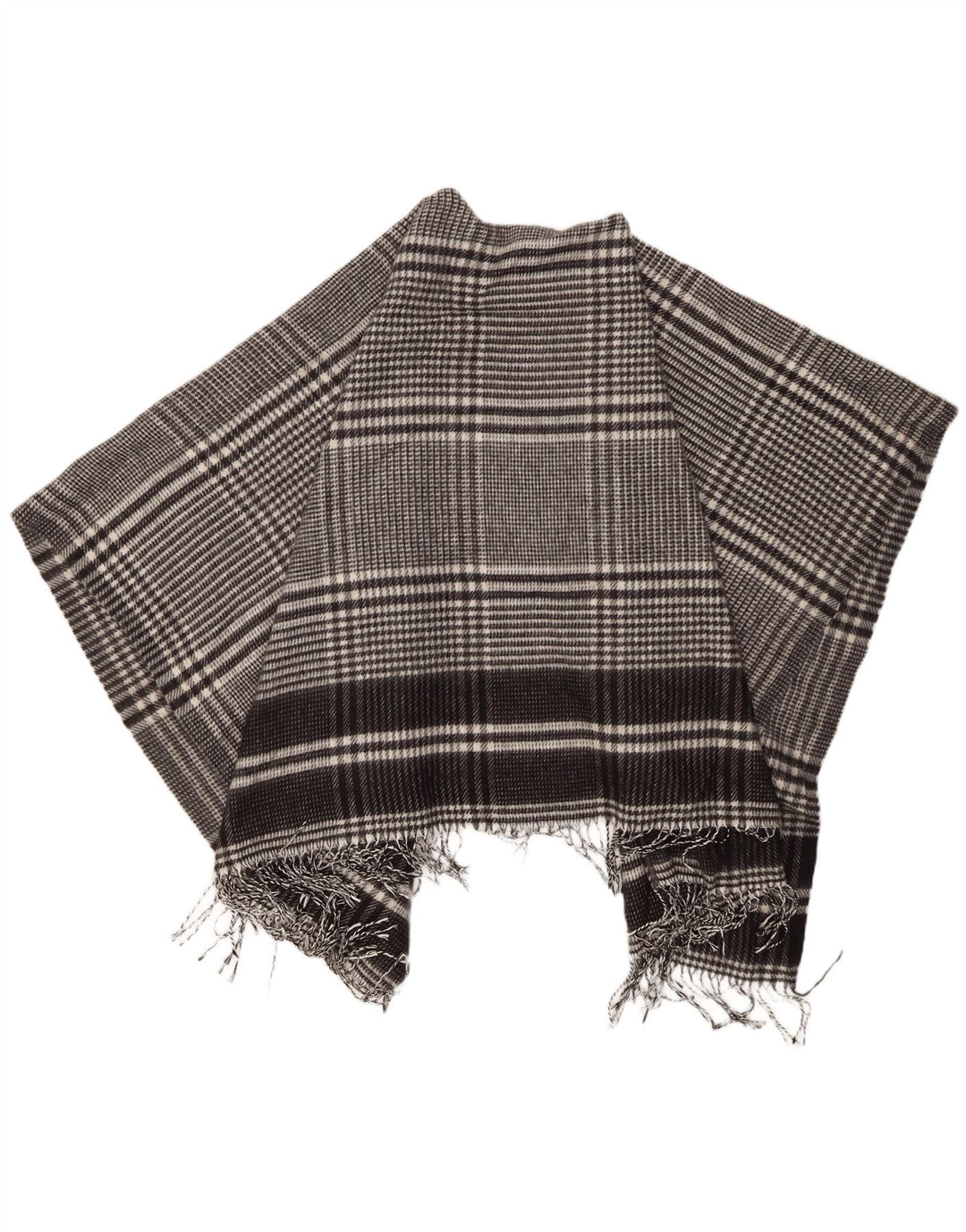 Suéter feminino Marks & Spencer Cape Cardigan tamanho único preto houndstooth