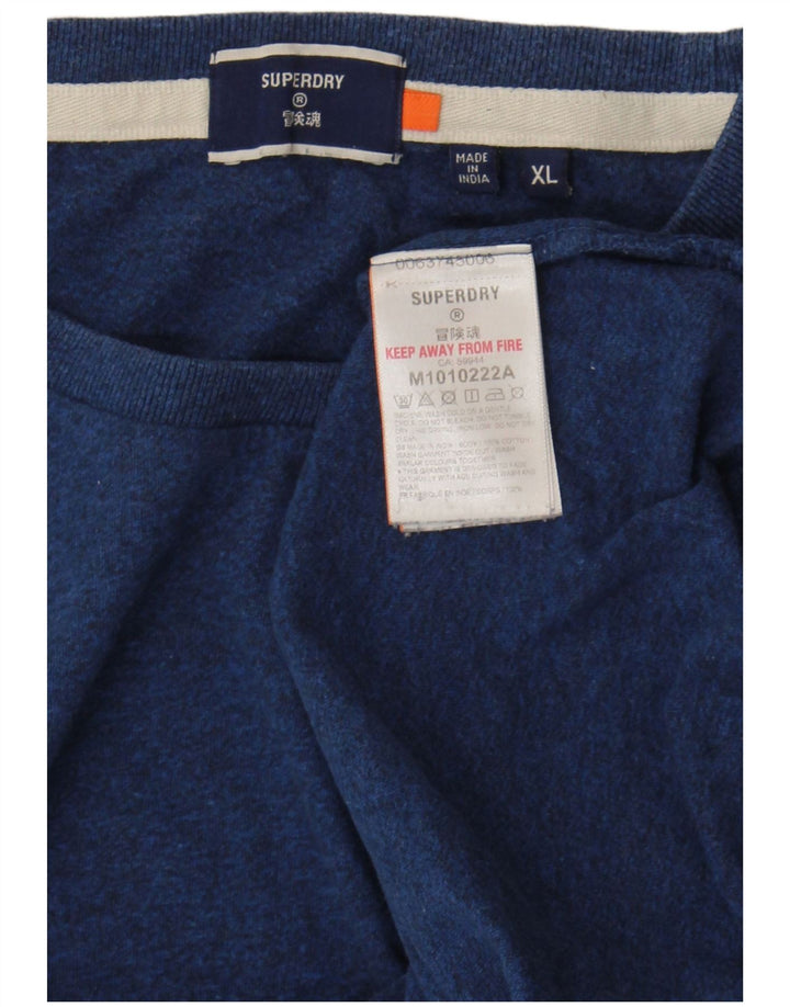 Camiseta masculina Superdry Top XL algodão azul marinho