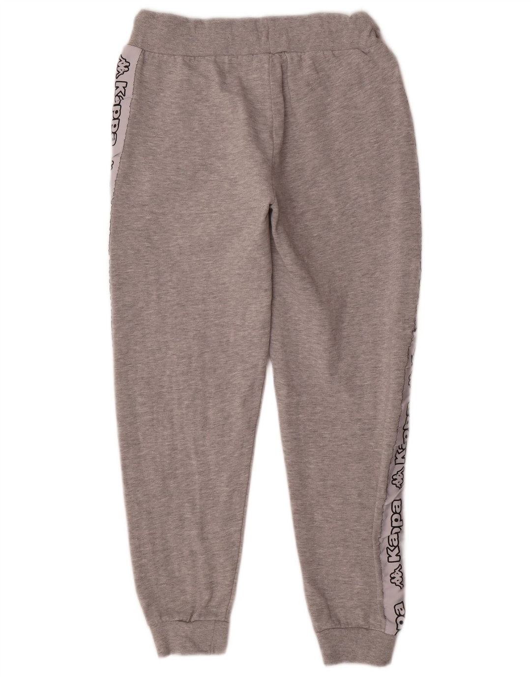 Calça feminina Kappa com estampa gráfica e jogging UK 14 cinza médio