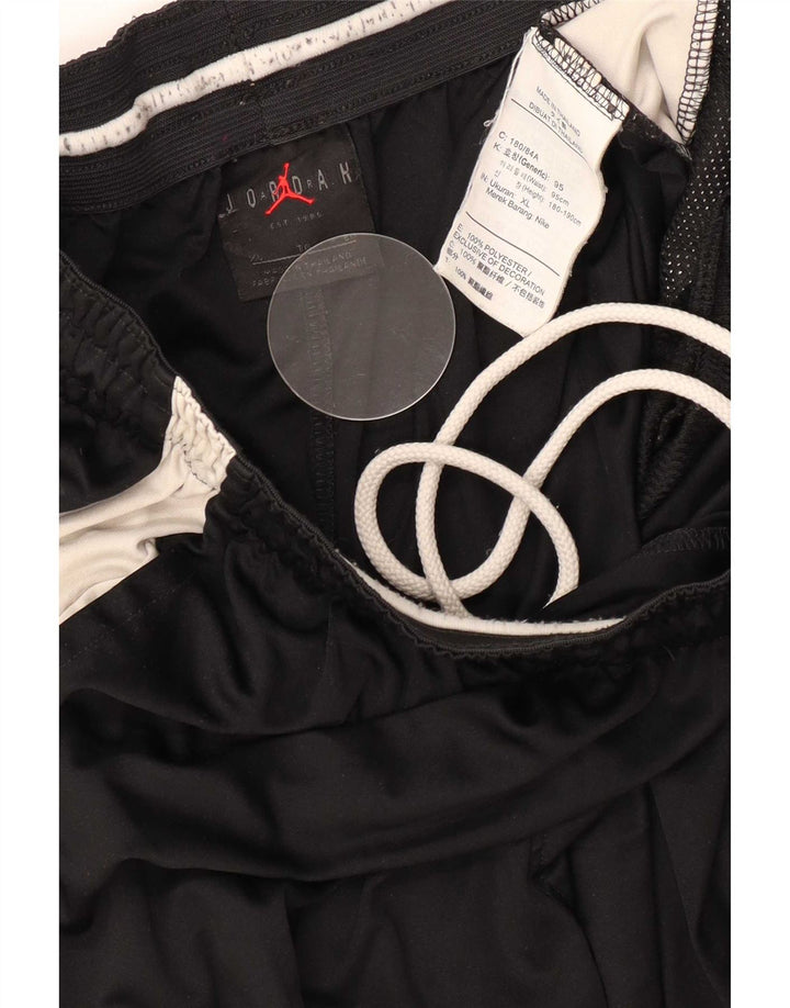 Jordan Mens Sport Shorts XL Preto Colorblock Poliéster