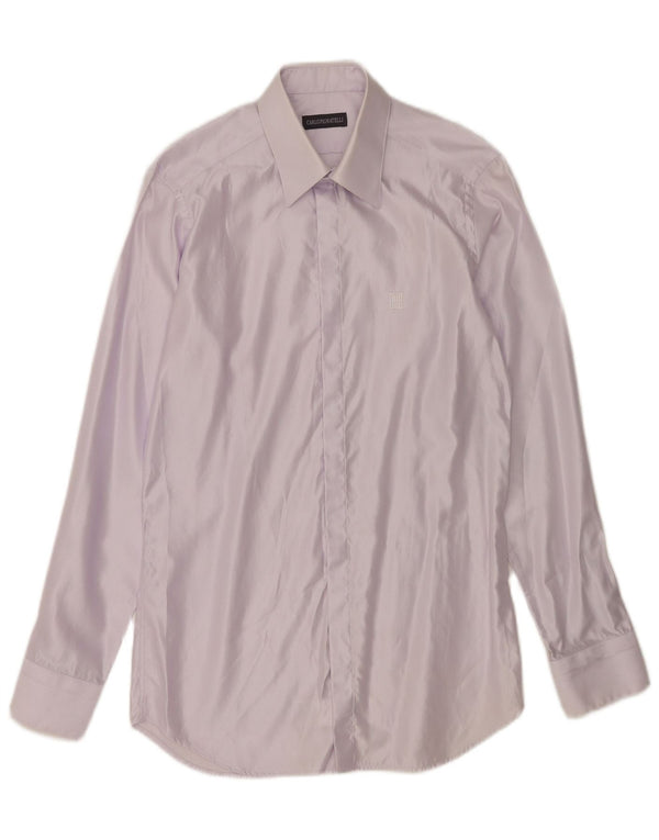 Camisa formal masculina Carlo Pignatelli tamanho 38 15 roxo médio