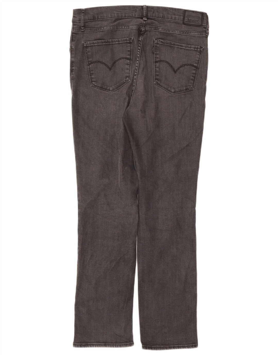 Calça jeans feminina Levi's 724 High Rise Straight W32 L30 cinza Lyocell