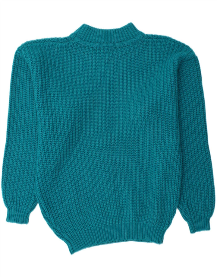 Suéter masculino CDP com gola tartaruga IT 48/50 azul médio poliacrílico