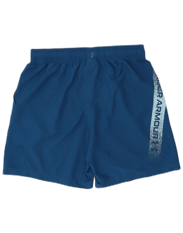 Shorts esportivos gráficos masculinos UNDER ARMOUR grandes azuis
