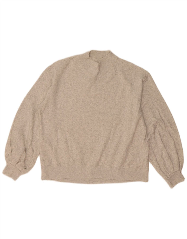 Suéter feminino Abercrombie & Fitch Reino Unido 14 cinza médio manchado